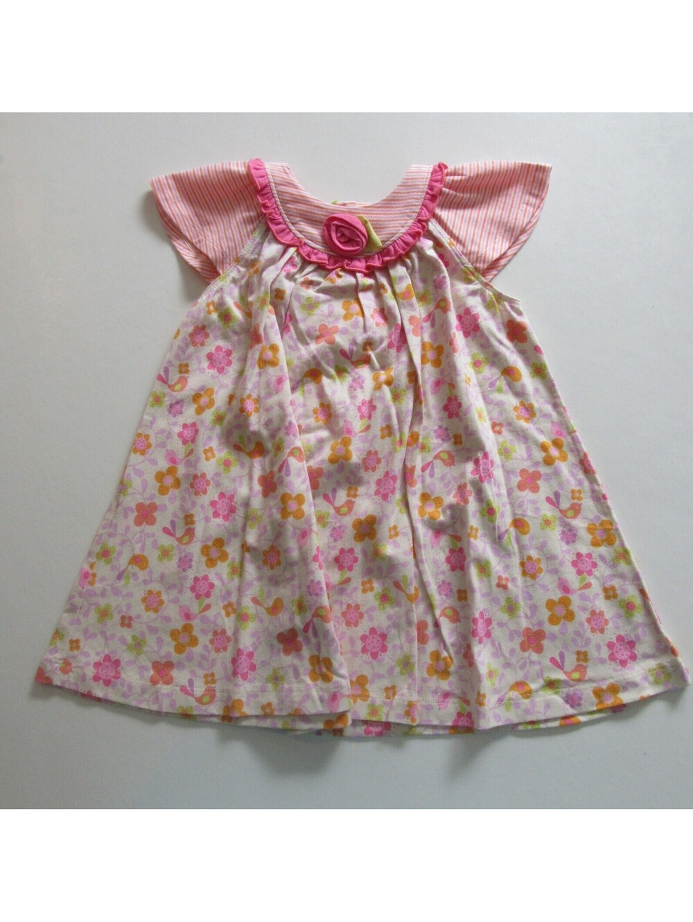 Baby Lulu Baby Girls Dress Pink Floral 18 Months NWT NEW